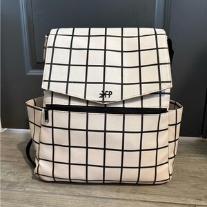 Freshly Picked window pane print Classic Diaper Bag II